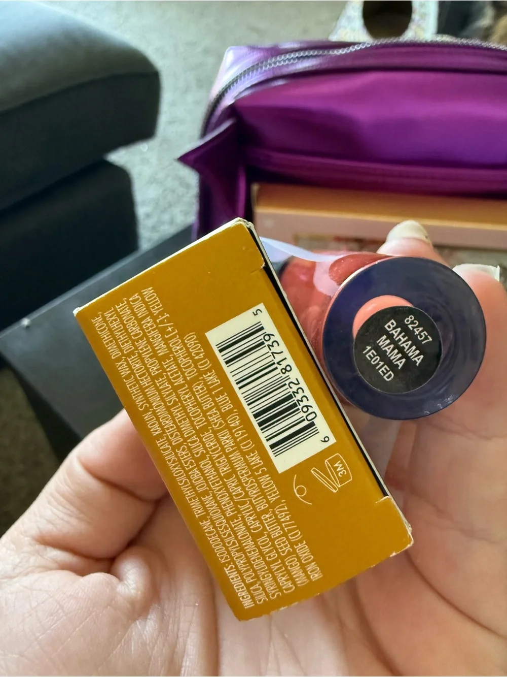 Jeffree Star Metallic Purple Makeup Bag